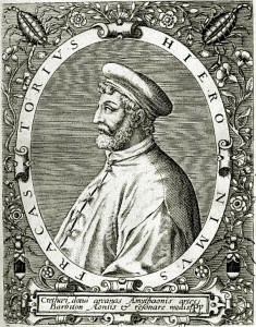 Girolamo Fracastoro. Grabado de Theodor de Bry (1528-1598)