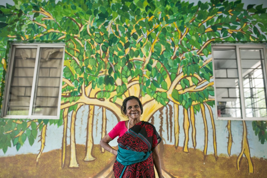 Una de las pacientes de la organización The Banyan en Chennai, India. Crédito: The Banyan